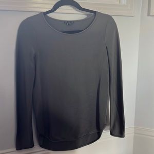 Theory | Gray Sheen Blouse P